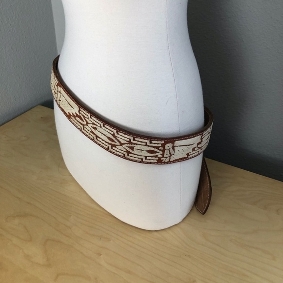 Custom Made Leather Belt - Embroidered - Picture 10 of 10